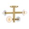 Designers Fountain Fina 16 in. 4-Light Brushed Gold Modern Semi Flush Mount with Natural Marble Accents for Bedrooms D325C-SF-BG - alternate 7